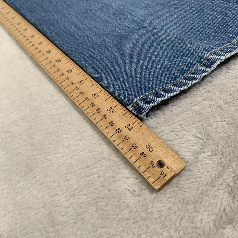 Vintage Levis 501xx Jeans 38x36 (Actual 34x34) Blue Light Straight USA Made 90s - Picture 9 of 16